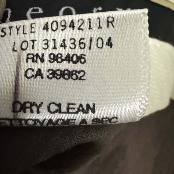 Theory Women’s Flare Corduroy Pants Size 10 Low Rise Flare Cut Trousers Brown - Picture 7 of 7